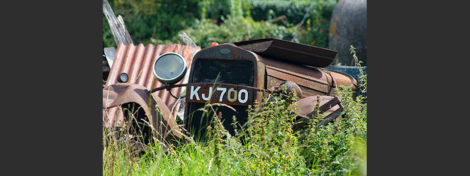 Vintage car, Harrietsham, Kent