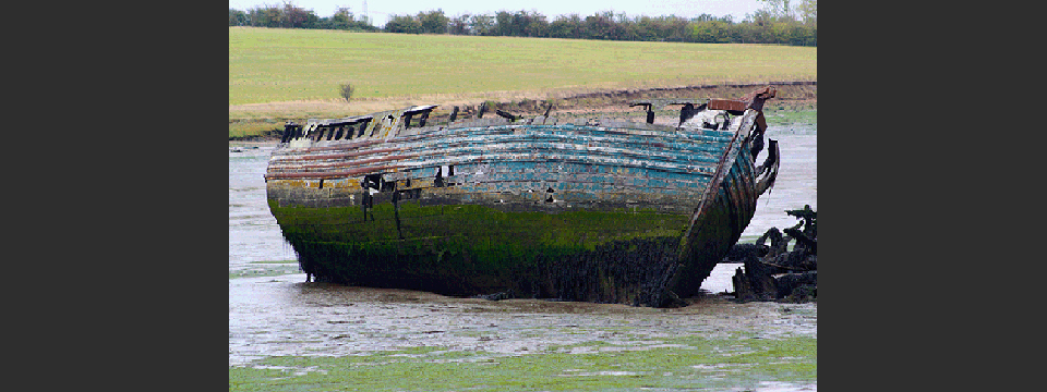 Derelict barge